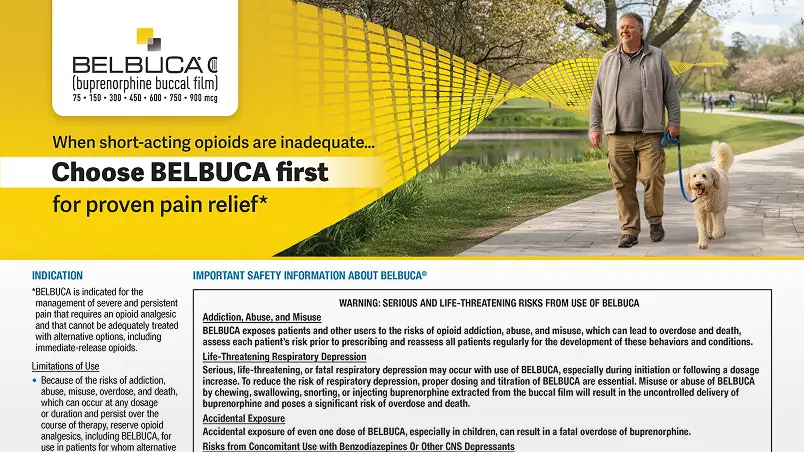 BELBUCA brochure for HCPs