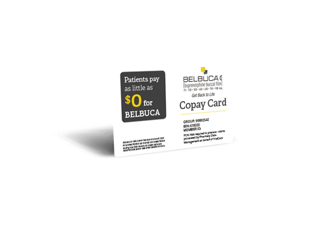 BELBUCA copay card